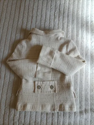 Americana Massimo Dutti Beige Talla XS