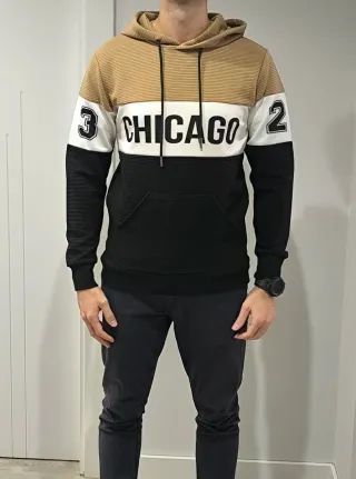 Jersey juvenil Chicago beige y negro