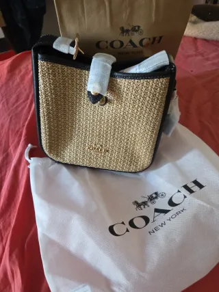 Bolso Coach Nuevo Beige y Negro