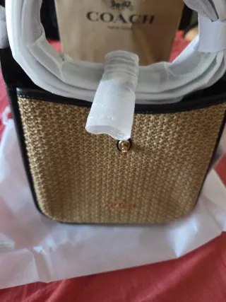 Bolso Coach Nuevo Beige y Negro