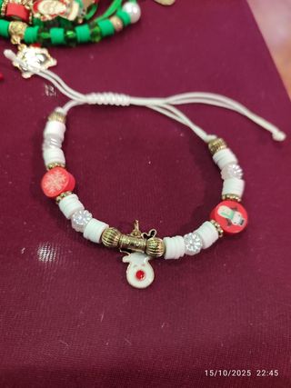 Braccialetti natalizi con ornamento ad albero