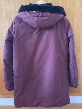 Parka Zara Burdeos Mujer