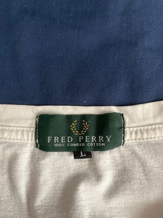 Camiseta Fred Perry Blanca Talla L