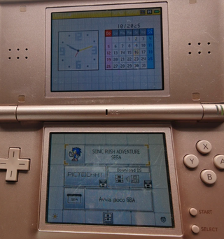 Nintendo DS Lite Rosa Metallizzato + Cavo