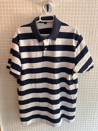 Polo Gant Rayas Azul Marino y Blanco Talla L