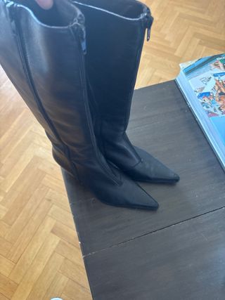 Botas altas negras mujer talla 37 