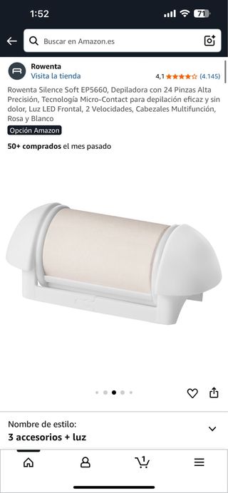 Depiladora Rowenta Silence Soft EP5660