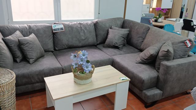 Sofá Rinconera Gris 295cm