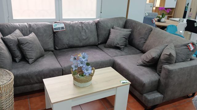 Sofá Rinconera Gris 295cm