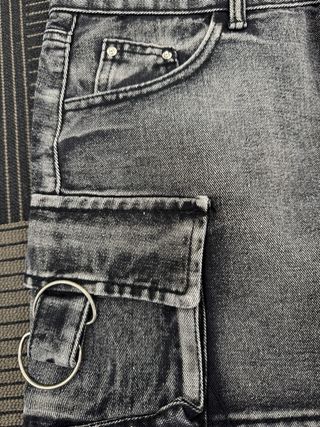 Falda tejana cargo gris