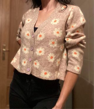 Cárdigan flores S