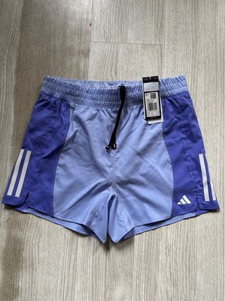 Pantaloncini da corsa Adidas blu/viola