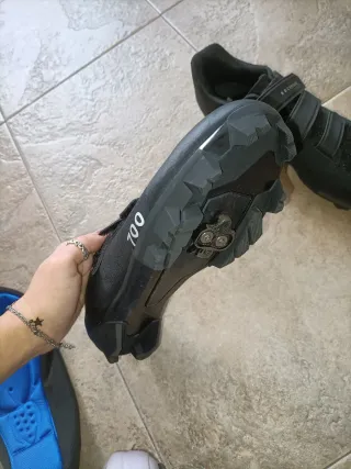 Zapatos Ciclismo Rockrider 700 Negro 