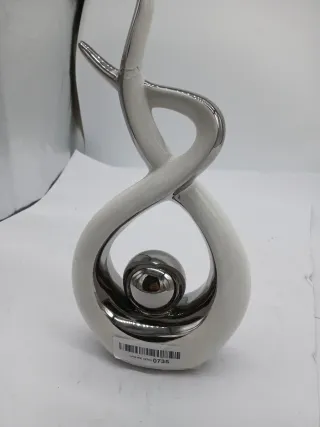 Jarrón Decorativo Cerámica y Metal