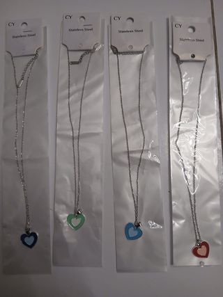 Collane CY Cuore Acciaio Inox