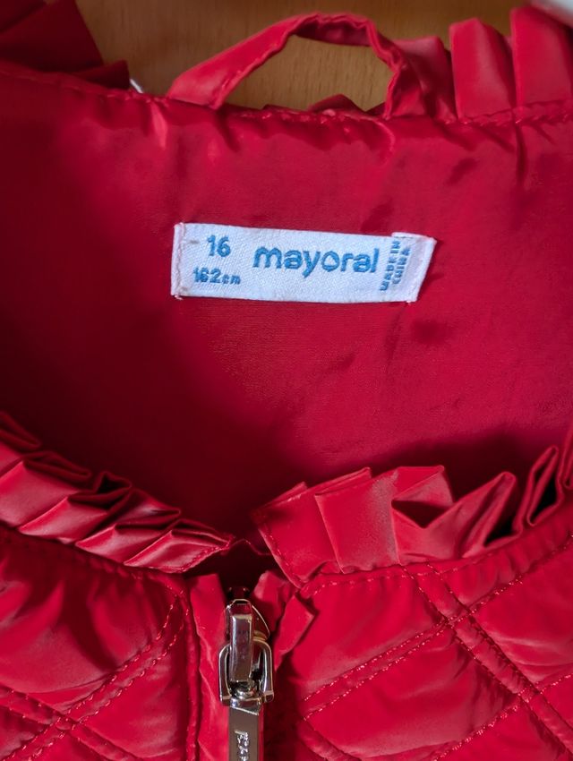 Chaqueta Mayoral Roja Acolchada .talla 16