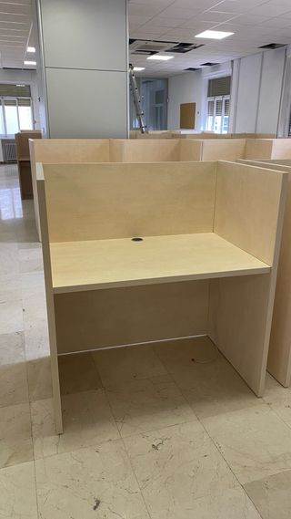 Mesa de oficina modular madera