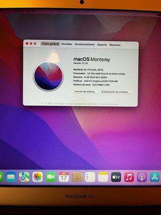 Apple MacBook Air i5 8GB RAM Plata GARANTÍA