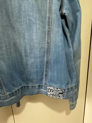 Giubbino jeans donna con paillettes
