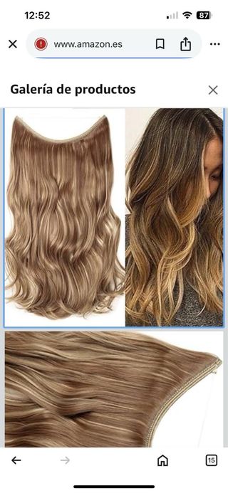 Extensiones de pelo rubias