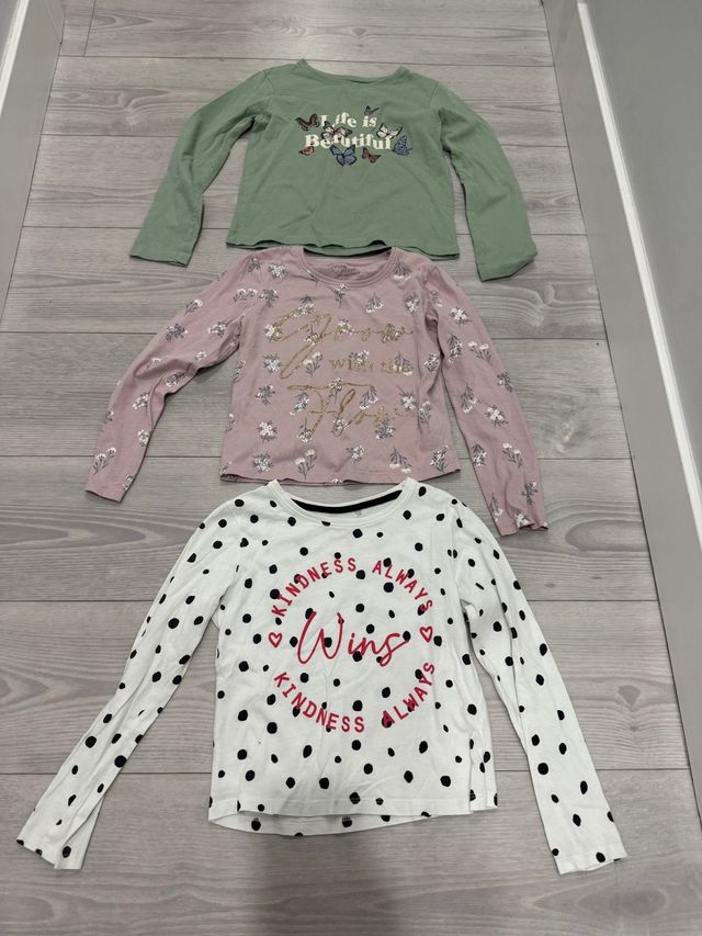 Lote 7 camisetas manga larga, 7 Años