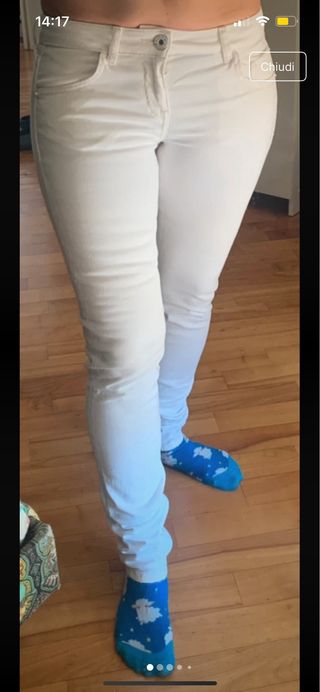 Jeans skinny bianchi