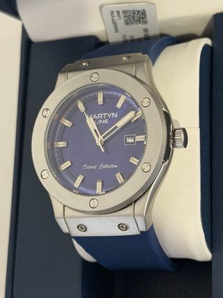 Orologio blu della collezione Martyn Line Detroit