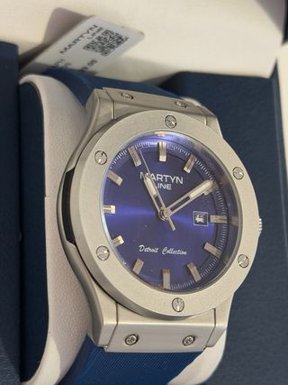 Orologio blu della collezione Martyn Line Detroit