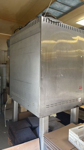Horno a gas carro rotatorio panadería