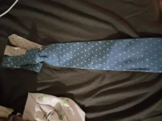 Corbata Pertegaz Lunares Azul y Beige