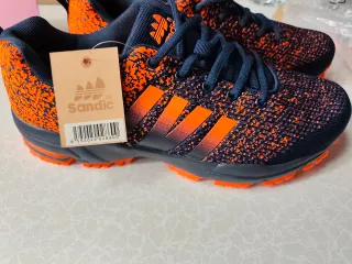Zapatillas Sandic para correr azul y naranja