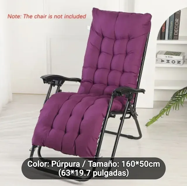 Cojín de Silla Grueso y Lavable de Doble Cara