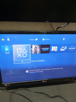 PS4 Slim Negra + Juego Uncharted