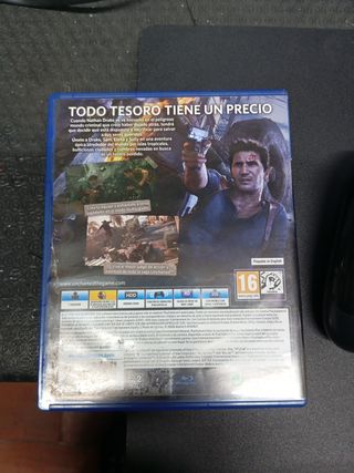 PS4 Slim Negra + Juego Uncharted