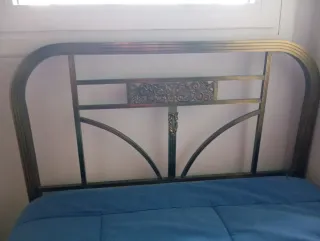 Cabecero y piecero latón cama 90cm