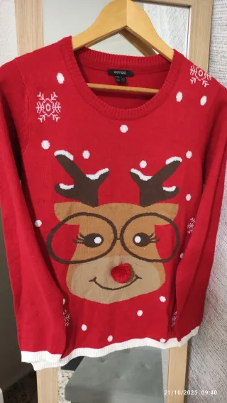 Jersey Navidad Reno Esmara Talla M