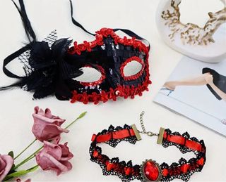 Conjunto Máscara y Collar Halloween