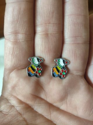 Pendientes TOUS Oso Plata Multicolor