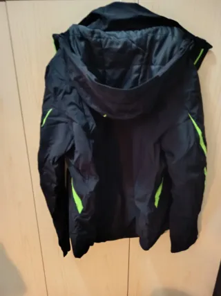 Giacca da sci uomo nera e verde taglia 50
