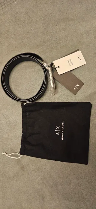 Cintura Armani Exchange Pelle Reversibile Uomo