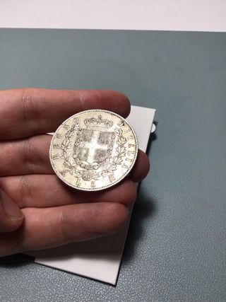 Moneda 5 Liras Vittorio Emanuele II 1870