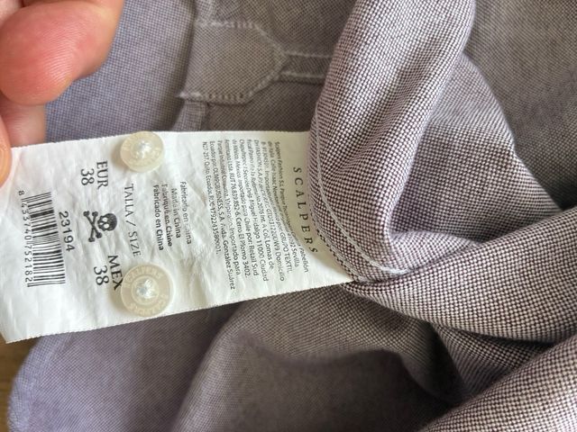 Camisa Scalpers Talla M 38 color morado