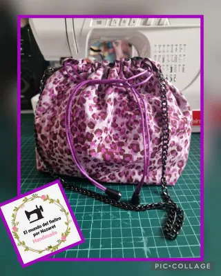 Bolso bombonera hecho a mano