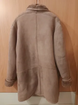 Montone shearling donna vintage beige/marrone