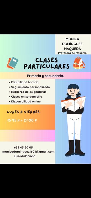 Se ofrecen clases particulares