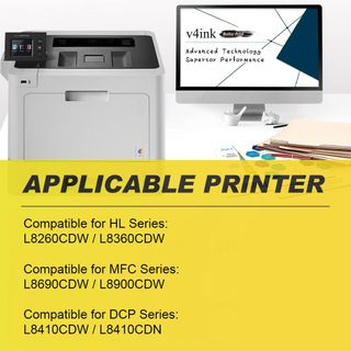 ✨ - v4ink TN423 TN421 Cartucho de tóner Compatible