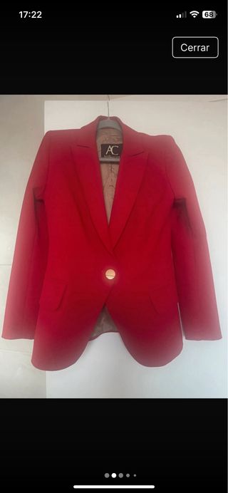 Blazer Rojo Alba Conde 36/38