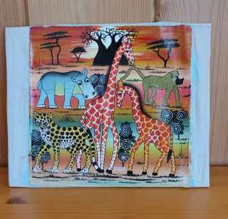 Cuadro Decorativo Animales Sabana Africana