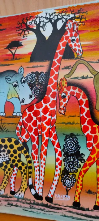 Cuadro Decorativo Animales Sabana Africana
