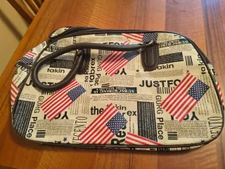 Borsa da viaggio con bandiera USA